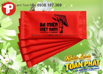 KHĂN LẠNH 19X20 VẢI CHẤM BI