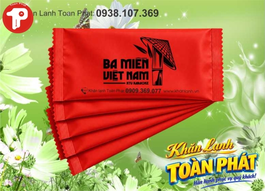 KHĂN LẠNH 19X20 VẢI CHẤM BI